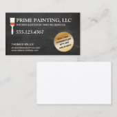 Prämiengutschein für Hausmaler - Visitenkarte (Vorne/Hinten)