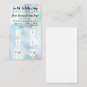 Prämienkarte für Zähne Visitenkarte (Vorne/Hinten)