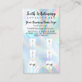 Prämienkarte für Zähne Visitenkarte
