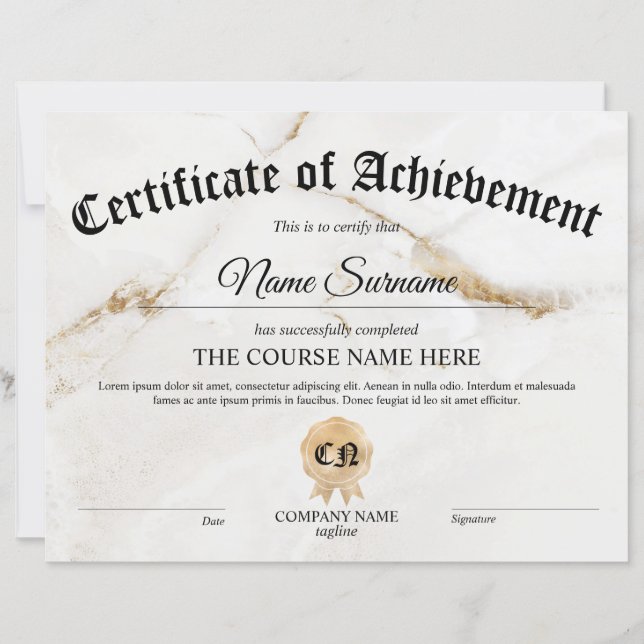 Prämienkurs für das Zertifikat (Vorderseite)