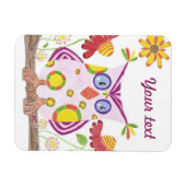 Prämienmagnet für hellrosa Uhu Magnet (Horizontal)