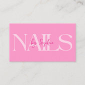 Prämienprogramm für Nageltechniker Nail Salon Treuekarte (Vorderseite)