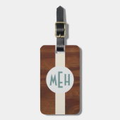 Prämientiefe für das Baumuster des Monogram-Muster Gepäckanhänger (Vorderseite vertikal)