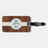 Prämientiefe für das Baumuster des Monogram-Muster Gepäckanhänger (Rückseite horizontal)