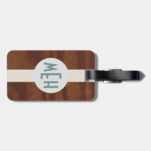 Prämientiefe für das Baumuster des Monogram-Muster Gepäckanhänger (Rückseite horizontal)