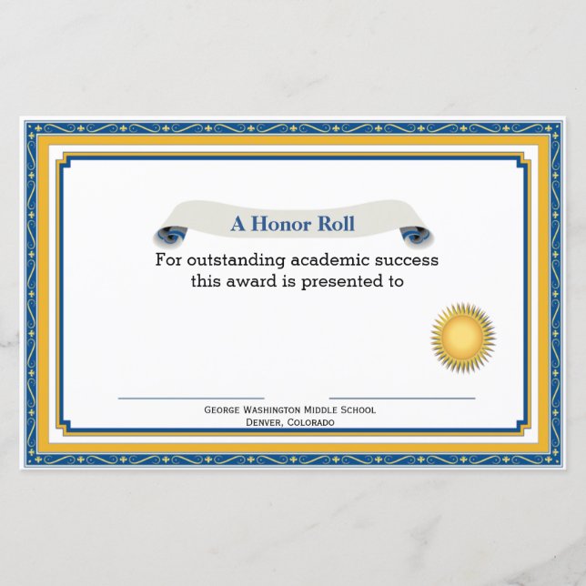 Prämienzertifikat "Blau" und "Gelb" (Vorderseite)