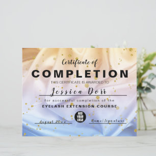 Prämienzertifikat für Blauen und Gold-Glitzer
