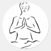 Pranam Runder Aufkleber (Vorderseite)