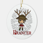 Prancer Keramik Ornament (Links)