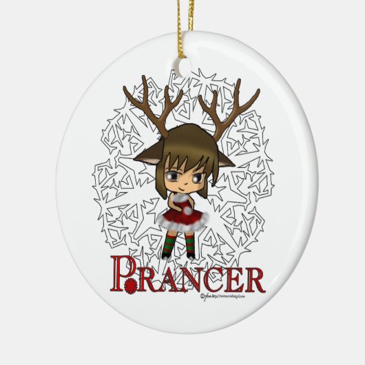 Prancer Keramik Ornament (Links)