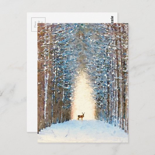 Prancer Postkarte (Vorne/Hinten)