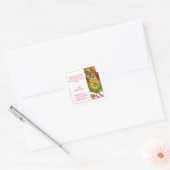 PRANCER REINDEE Small-Address-Umschlag Aufkleber (Umschlag)