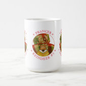 PRANCER REINDEER Tall White Tasse (Mittel)