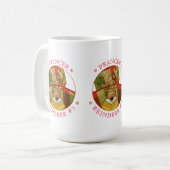 PRANCER REINDEER Tall White Tasse (Vorderseite Links)