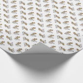 Prancer-Rentiere und Geschenke Geschenkpapier (Ecke)