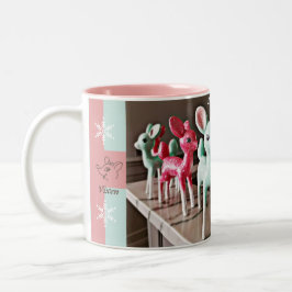 Prancer & Vixen Freundschaft Zweifarbige Tasse