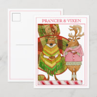 PRANCER VIXEN Postkarte
