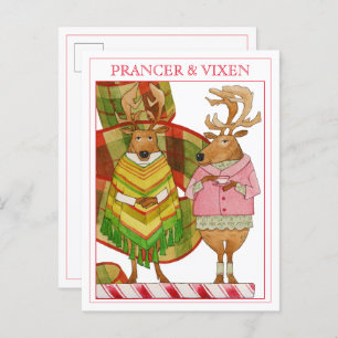 PRANCER VIXEN Postkarte