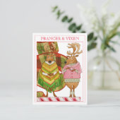 PRANCER VIXEN Postkarte (Stehend Vorderseite)