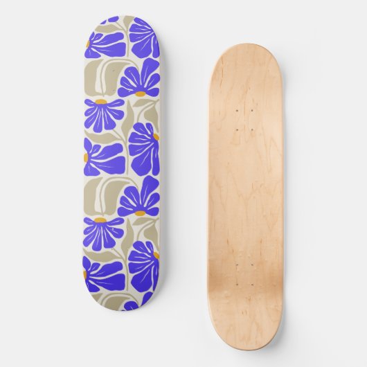 Prancha Skate Flower Skateboard (Vorderseite)