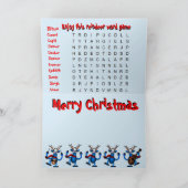 Prancin Dancin Ren-Weihnachtskarte Feiertagskarte (Innenseite)