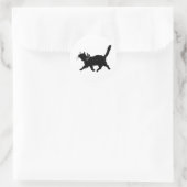 Prancing Cat Runder Aufkleber (Tasche)