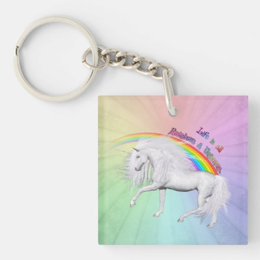 Prancing durch Positivität Schlüsselanhänger (Vorderseite)