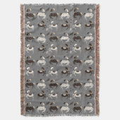 Prancing Folklorekunst Zirkus Pferdemuster Decke (Vorderseite Vertikal)