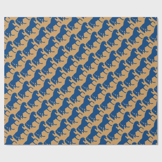 Prancing Horse Silhouette Geschenkpapier (Flach)
