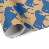 Prancing Horse Silhouette Geschenkpapier (Rolleneckpunkt)