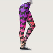 Prancing Pferd Silhouette Sunset Colors Leggings (Rechts)