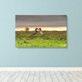 Prancing Pferde Leinwand (Insitu (Holzboden))