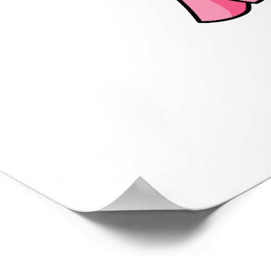 Prancing pink Aisha Poster (Ecke)