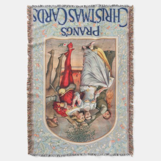 Prang's Christmas Card (ca. 1886) Decke (Vorderseite Vertikal)