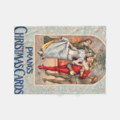 Prang's Christmas Card (ca. 1886)  Fleecedecke (Vorderseite (Horizontal))