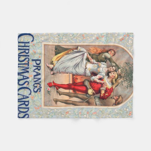 Prang's Christmas Card (ca. 1886)  Fleecedecke (Vorderseite (Horizontal))