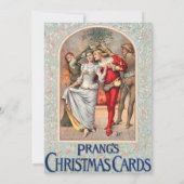 Prang's Weihnachtskarte (ca. 1886) Einladung. Einladung (Rückseite)