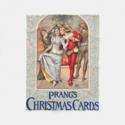 Prang's Weihnachtskarte (ca. 1886)  Fleecedecke (Vorderseite)