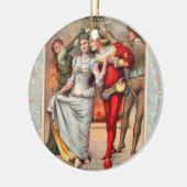 Prang's Weihnachtskarte (ca. 1886)  Keramik Ornament (Links)