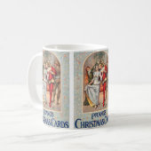 Prang's Weihnachtskarte (ca. 1886) Tasse (Vorderseite Links)