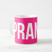Prangy rosa Tasse (Vorderseite Links)