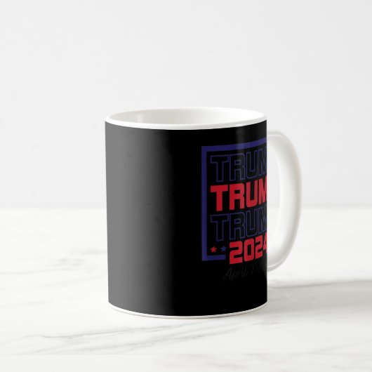 Prank April Fools Day Pro Trump 2024 Pro Biden T S Kaffeetasse (VorderseiteRechts)