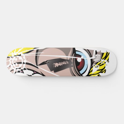 Prank City hat Augen Skateboard (Horizontal)