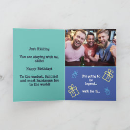 Prank Gay Cruise Geburtstag,Fun Custom Friends Fot Karte