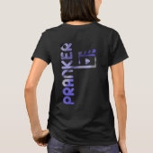 PRANKER Back Print T - Shirt Trend Abstrakt Lavend (Rückseite)