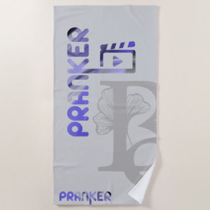 PRANKER Strandtuch Abstrakt Zuhause Lavender Viole