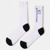 PRANKER Unisex Socks TrendAbstract Lavendel Violet Socken (Linkes Detail)
