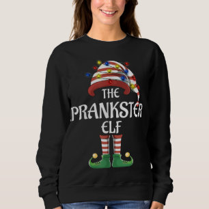 Prankster Elf Lights Funny Matching Family Christm Sweatshirt