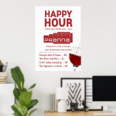 Pranna Happy Hour Poster Lighter Red (Heimbüro)