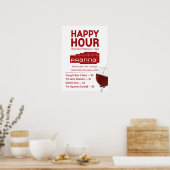 Pranna Happy Hour Poster Lighter Red Jul-23 (Küche)